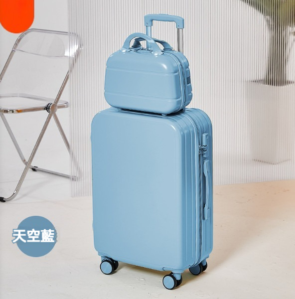 多功能行李箱【26寸】【子母款-天空藍】 #H246030329