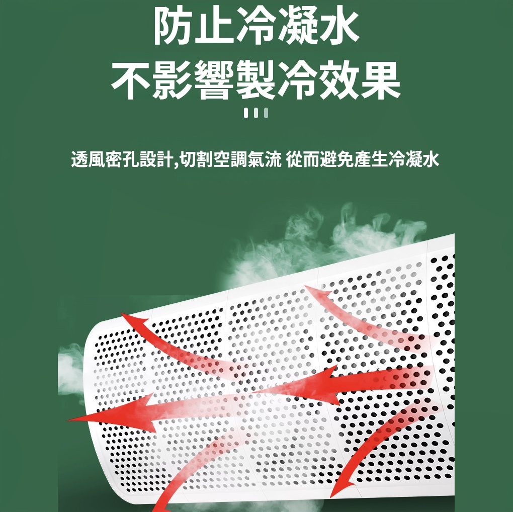 日本暢銷| 分體冷氣機出風口遮擋板- 防直吹導風罩| 中央空調擋風板8葉擋風板- 1片| 尺碼: A | HKTVmall