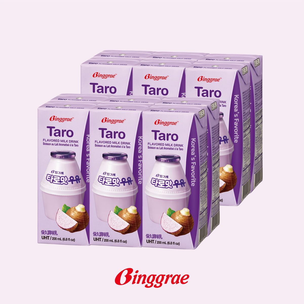 韓國香芋牛奶 12包