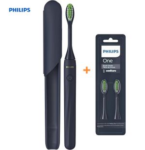 PHILIPS ONE BY SONICARE 電動牙刷 連兩個原裝刷頭超值套裝 HY1100 (午夜藍) - 平行進口