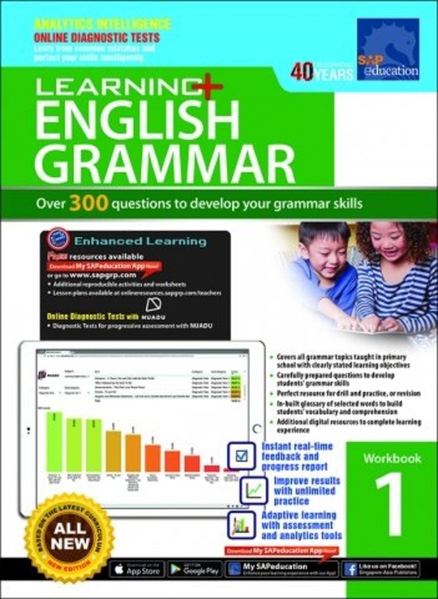 SAP | Learning Grammar Workbook 新加坡語法練習冊套裝 Grade 1｜平行進口產品 | 尺碼 : P1 ...