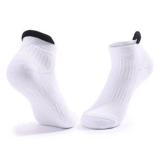 【1雙】毛巾底運動加厚防滑船襪（白色）【均碼】