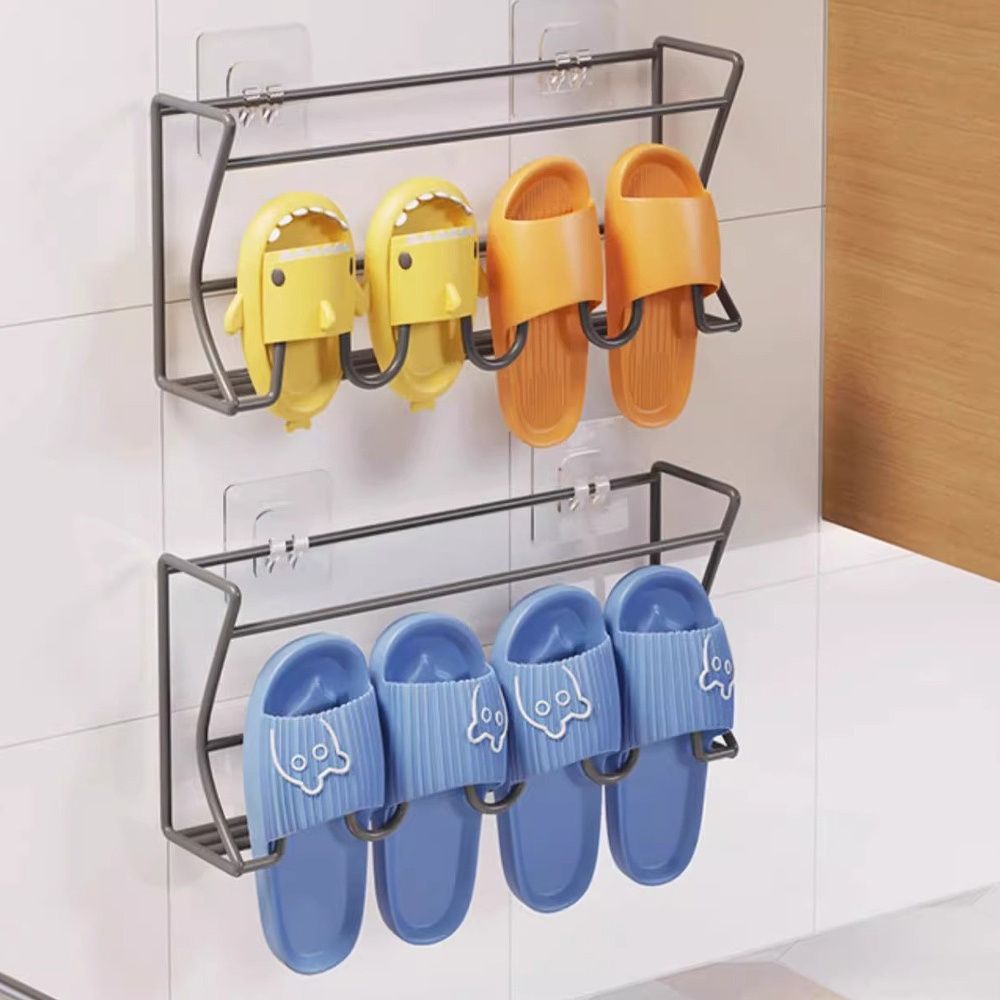 Tuenmall | Small double-layer hole-free wall-mounted shoe rack[parallel ...