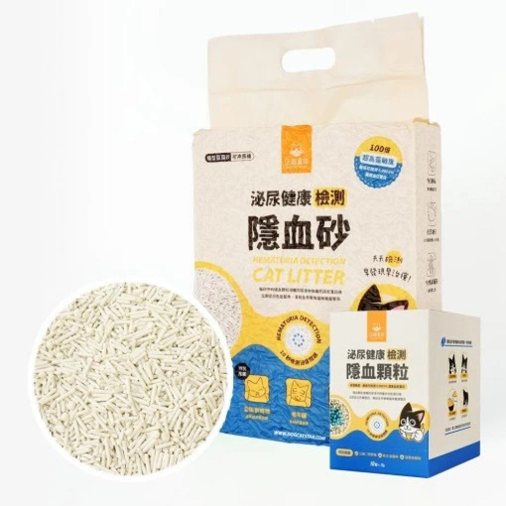 貓血尿檢測豆腐砂｜隱血貓砂 (條型) (2.7kg/7L)