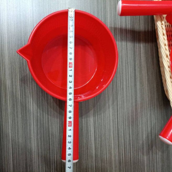 大號紅色水勺 帶長柄水瓢(口徑17cm 單個)#(GTN)