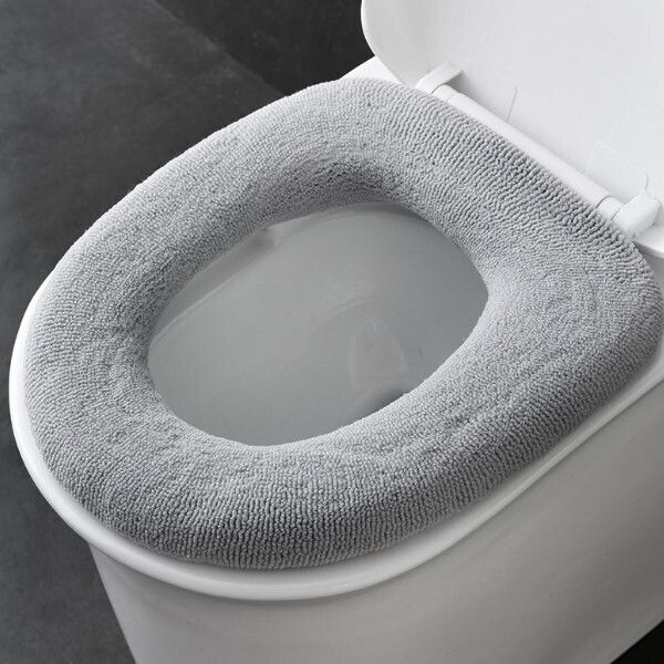 廁所毛絨柔軟馬桶坐墊（深【毛絨款】）#(GTN)