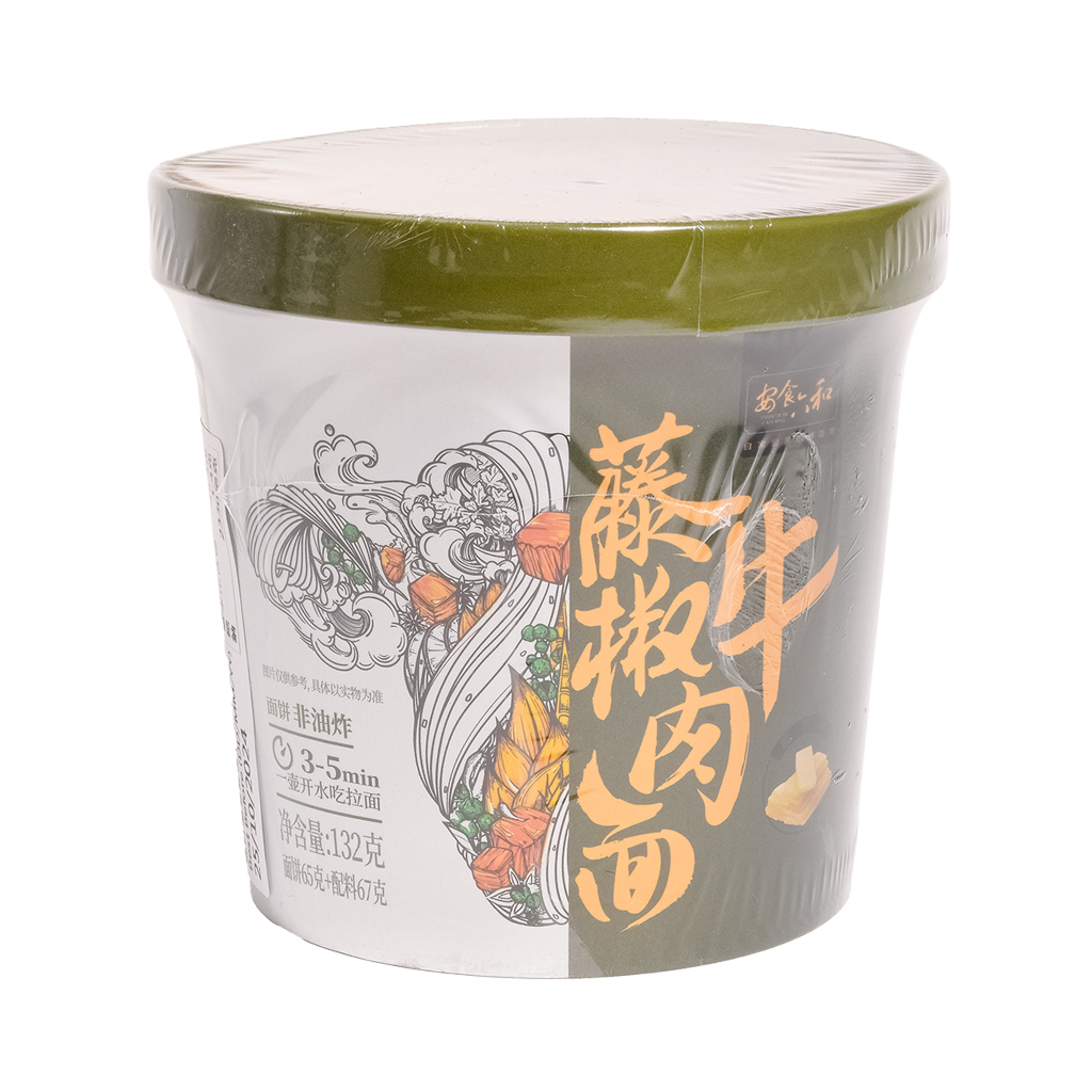Anshi Liuhe Catering Vine Pepper Beef Noodles (132g) (Best Before：25 October 2024)