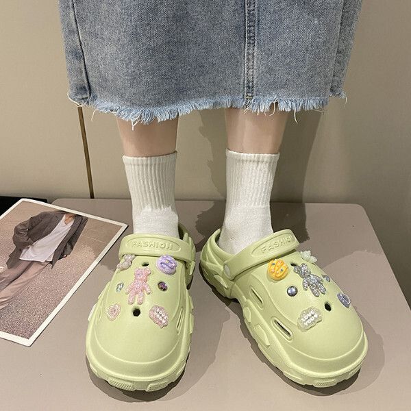 卡通小熊沙灘鞋(36-41碼)(綠色)(下單後聯絡客服確認發貨尺碼)