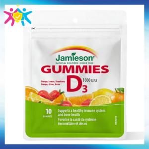 【FREE Gift】Vitamin D3 (1000 IU) Gummies 10 Gummies [Parallel Goods]Best Before:30 June 2025 