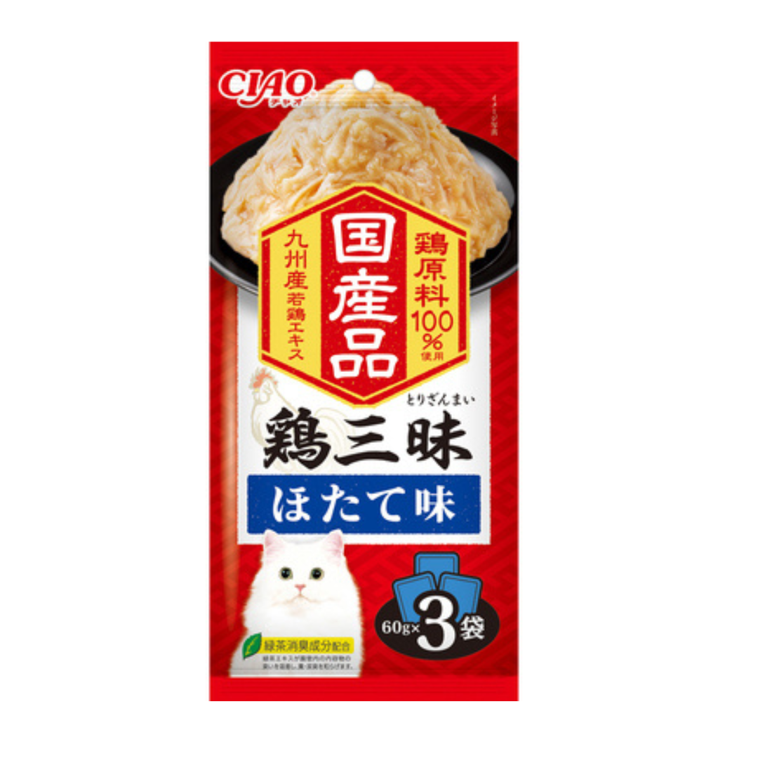 CIAO Chicken three-flavor Scallop flavor (60gx3) 481352 IC-532