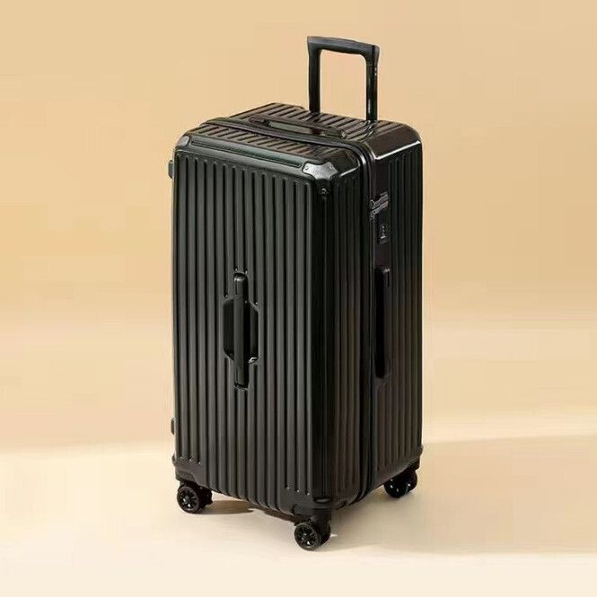 大容量密碼拉杆箱(黑色 尺寸：28）#(KFF)