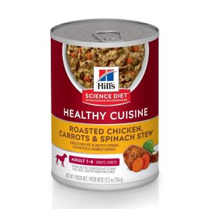 [Free Gift] SD Canine Adult Healthy Cuisine Roasted Chicken, Carrots & Spinach Stew 12.5 oz 