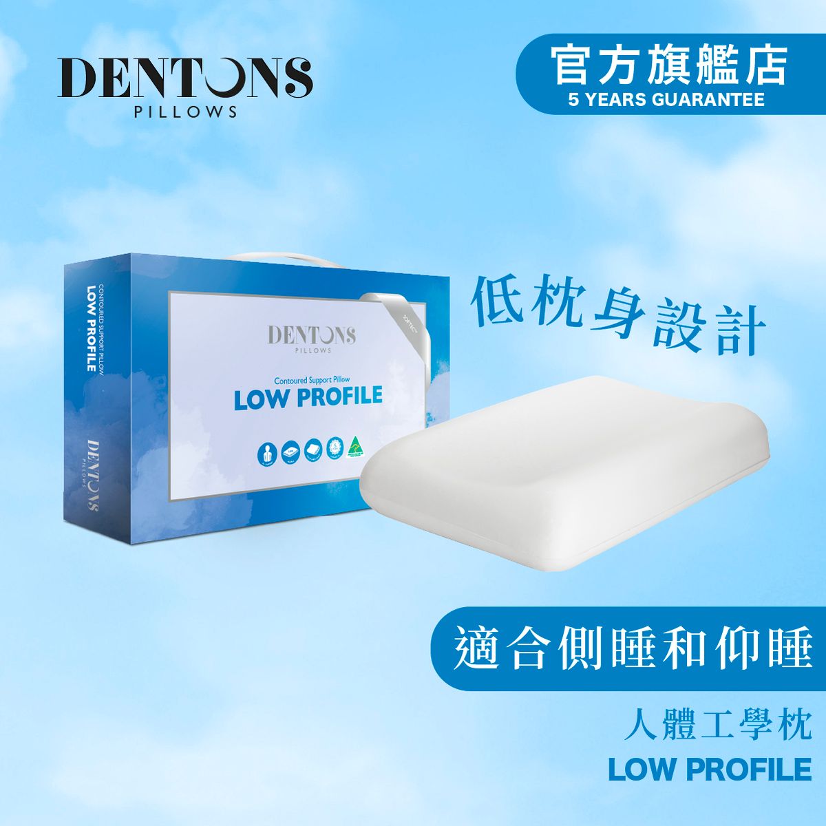 Dentons low profile pillow best sale