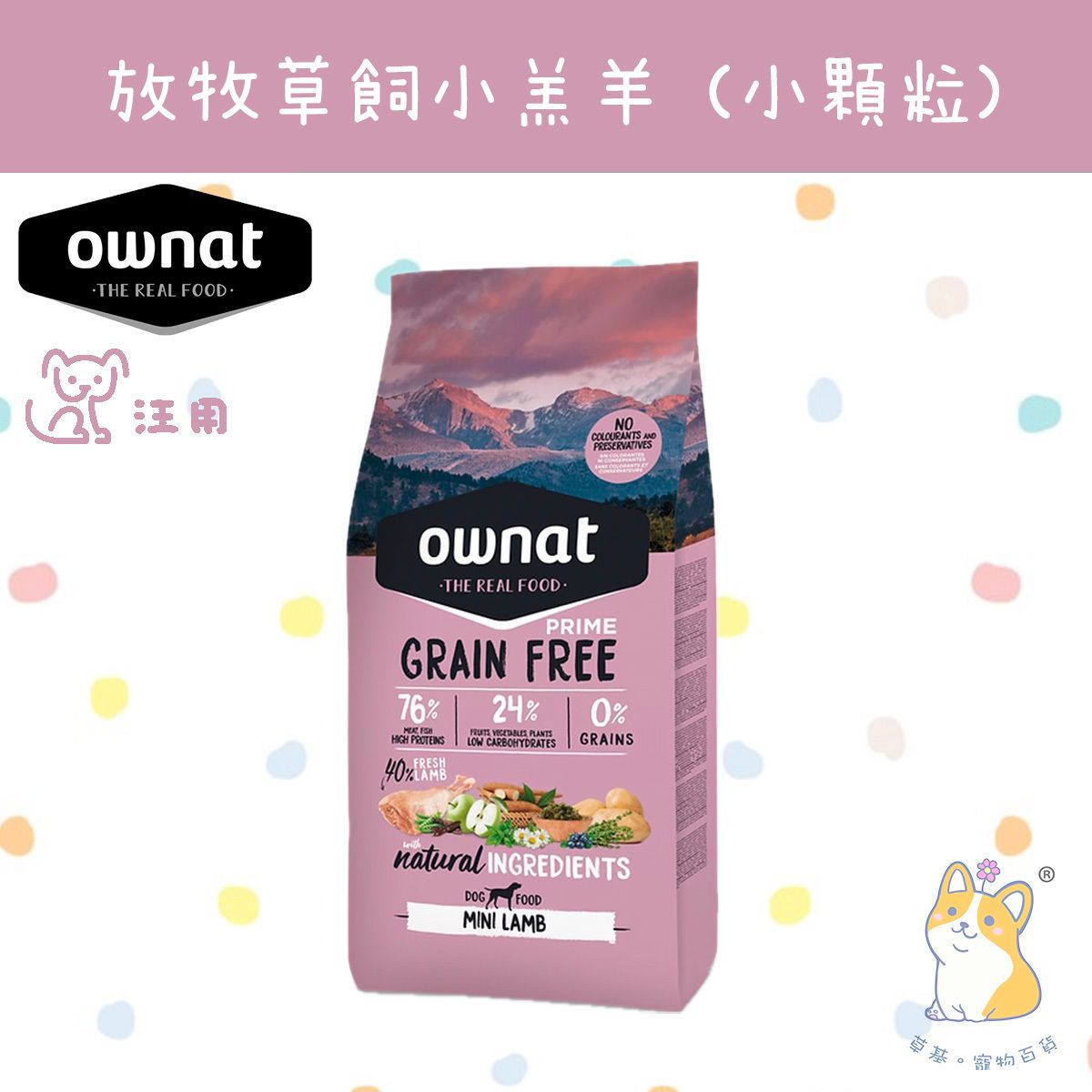 PRIME 1 kg GRAIN FREE MINI ADULT LAMB 31438 EXP 2027-08-01