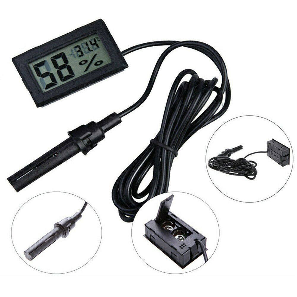 嵌入式 數字溫濕度計 液晶電子濕度計 傳感器測試儀帶探頭