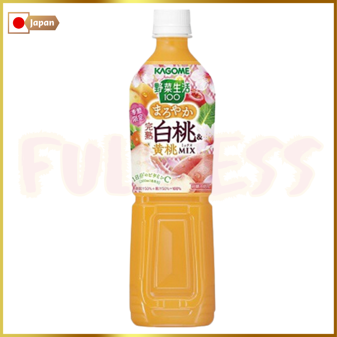 野菜生活100完熟白桃+黃桃混合果汁720ml