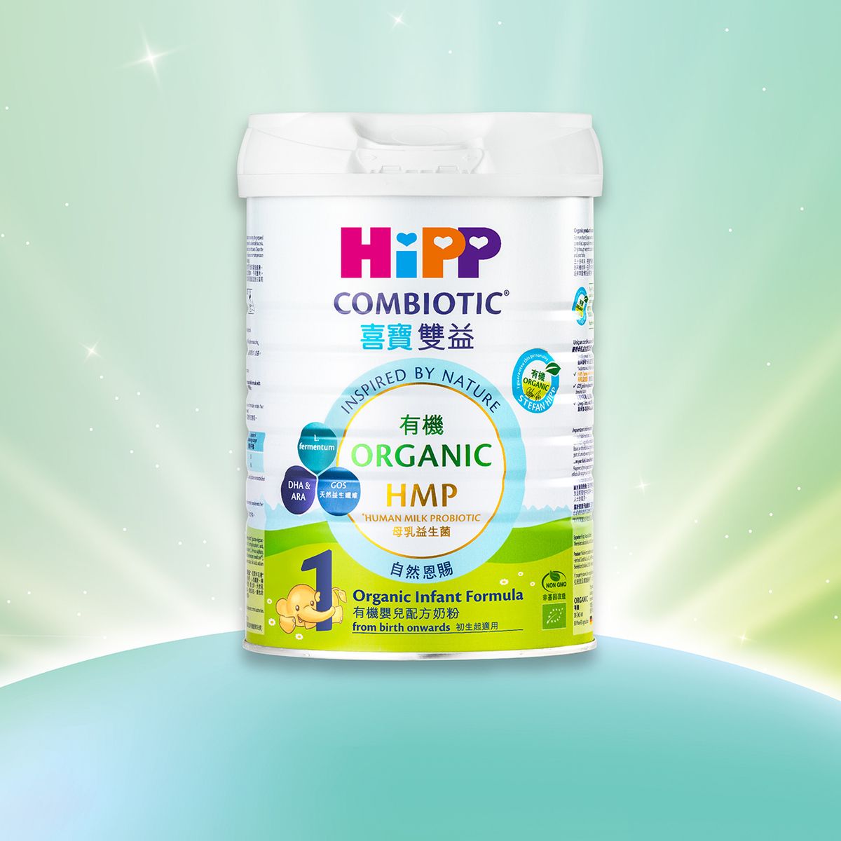有機雙益 HMP嬰兒配方奶粉 (1號) (800克) 【香港原裝行貨】(38587) 適用年齡：初生起
