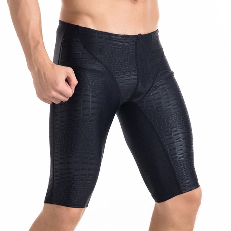 游泳裤男士平角防水鲨鱼皮舒适透气潮泡温泉速干大码