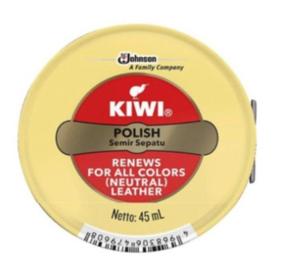 《百年老品牌》鐵罐鞋油 透明色 45ml X1 平行進口 奇偉鞋油