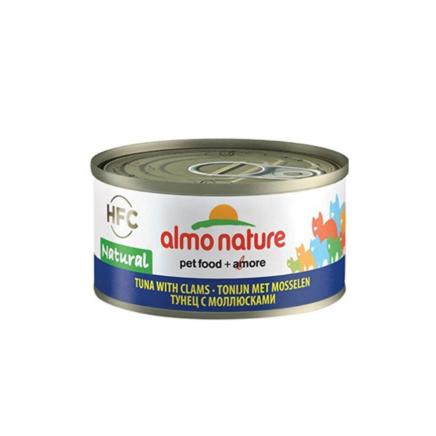 almo nature HFC 貓罐頭 天然系列 吞拿魚+蜆肉 70g (9045)