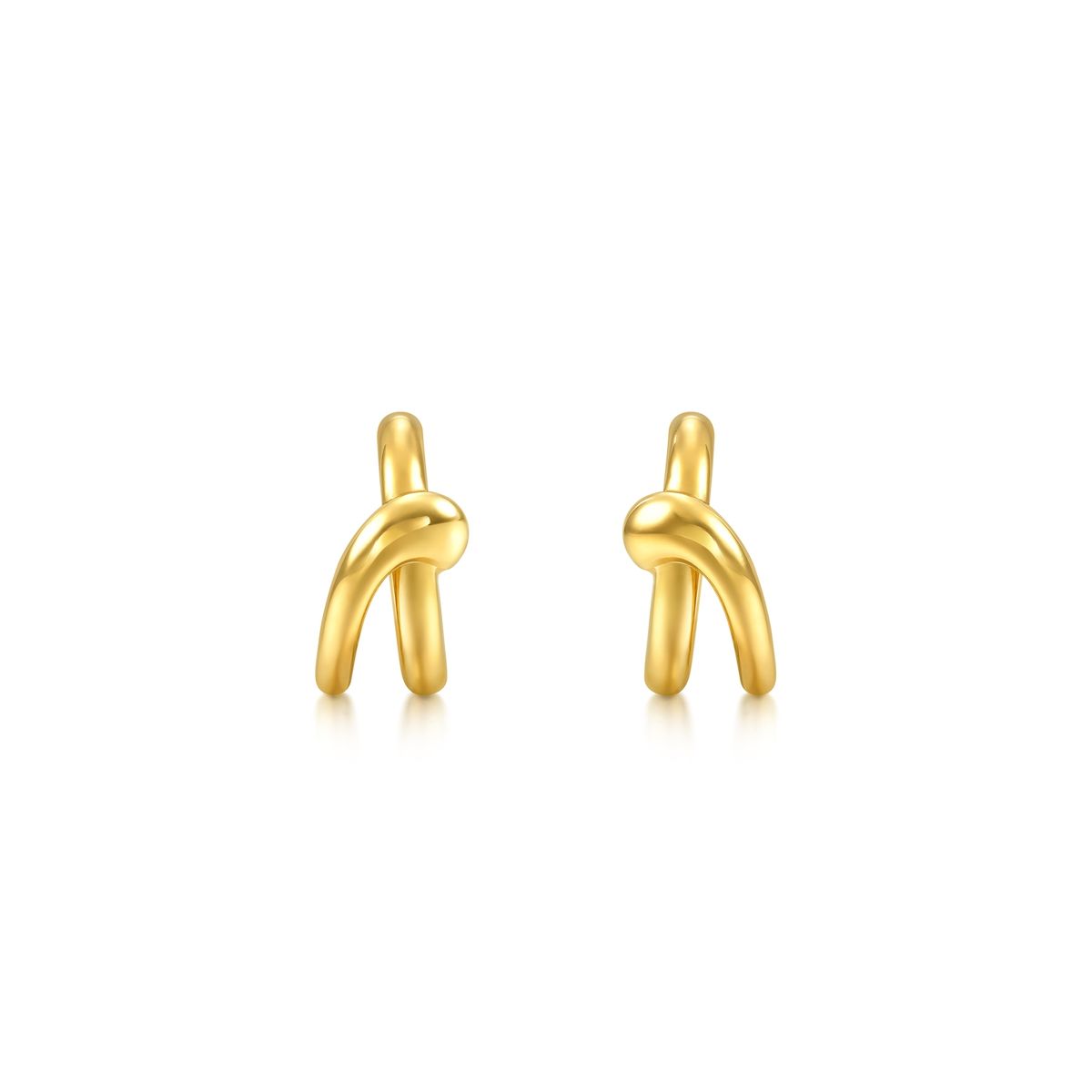 MINTYGREEN 'Airy' 999 Gold Earrings 94262E Price-by-Weight approx 0.17 tael