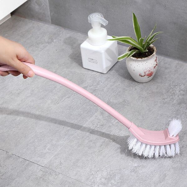 加長柄馬桶刷 清潔刷（粉色）#(GTN)