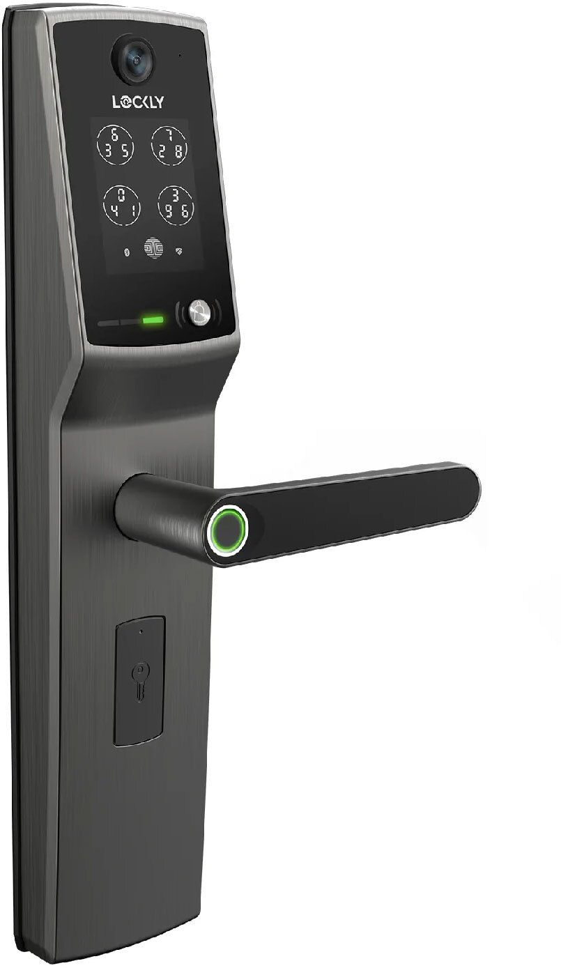 LOCKLY | LOCKLY PGD898-SG Secure Vision Lux Smart Door Lock (Space Grey ...