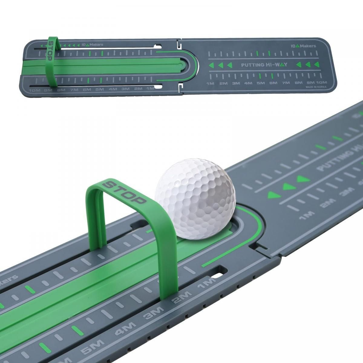 Golf Precision Distance Putting Drill,Golf Putting Alignment Rail,,Portable Swing Training Aids