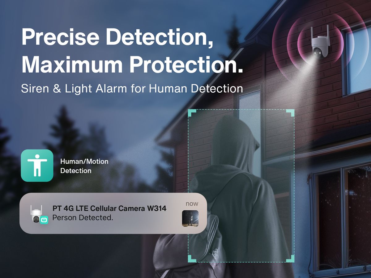 Botslab W314 PT 4G LTE Outdoor Smart Security Camera