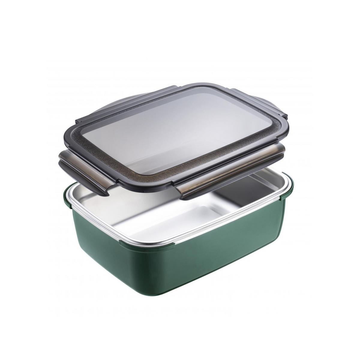 550ml 不銹鋼微波爐食物盒 (綠)