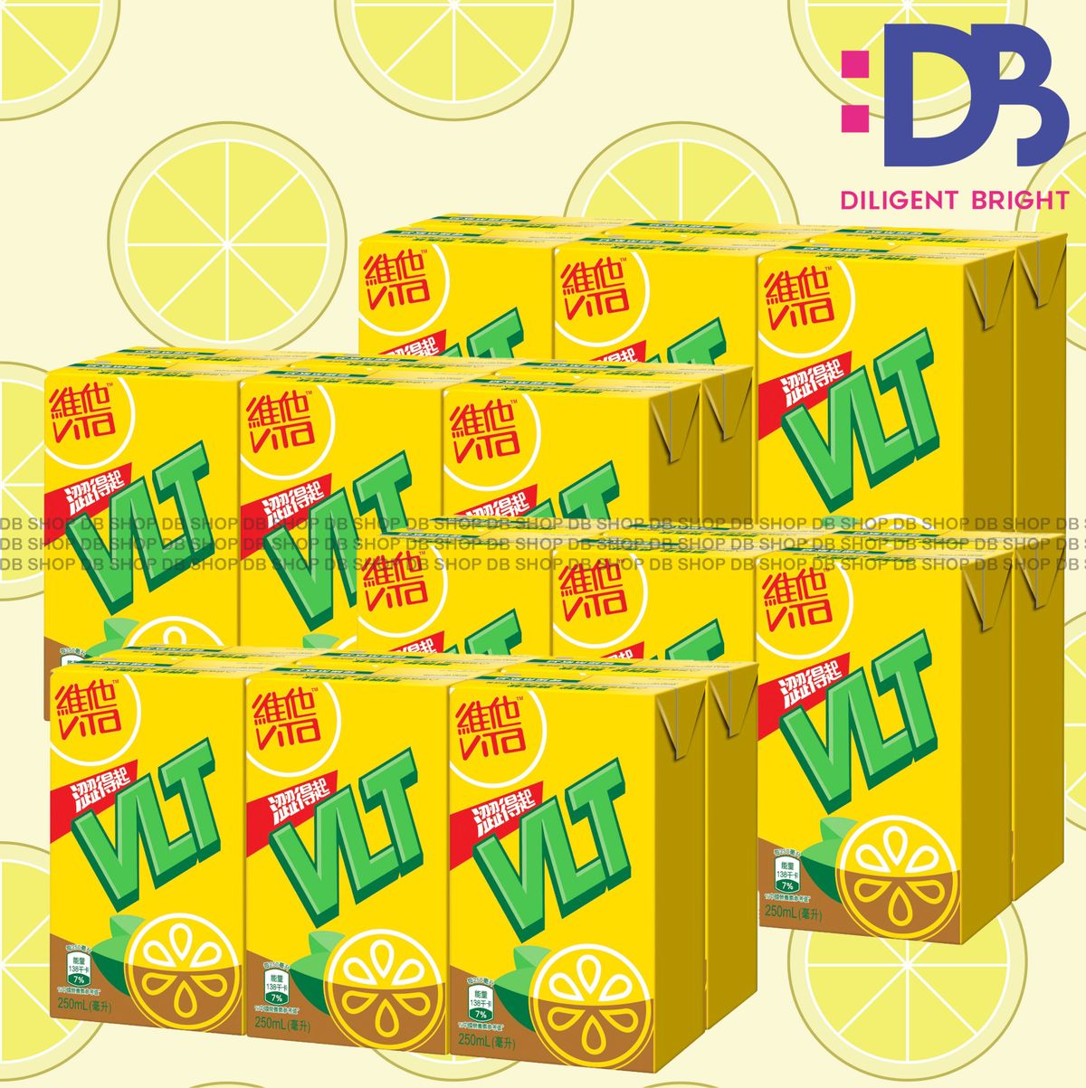 [Full case] Paper-boxed Lemon Tea (250ml X 6 X 4) New/Old packing randomly distributed