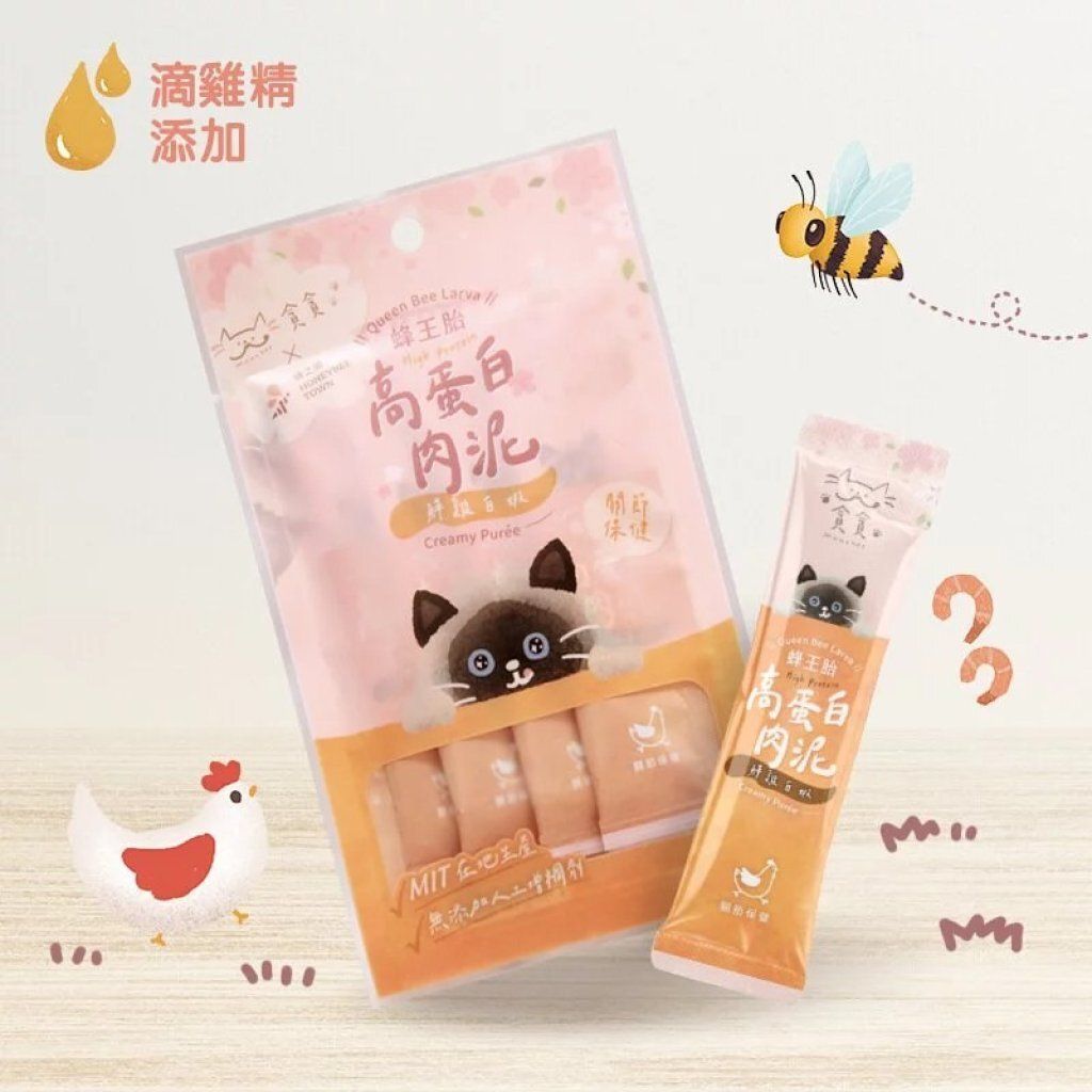 蜂王胎高蛋白肉泥條-鮮雞白蝦 (13g x 4)