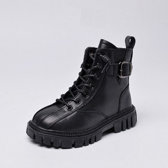 中性馬丁靴運動短靴（黑色 31碼-37碼）（下單後請聯酪客服確認發貨尺碼）