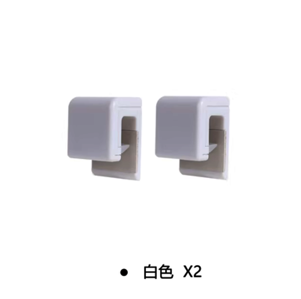 浴室掛架,廚房掛架,免打孔壁掛式置物架（白色【2個裝】）