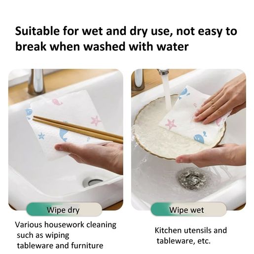 全城熱賣 | 200pcs /Bag Hanging Disposable Rag Kitchen Wet And Dry Dual-use  Dishcloths Towels | HKTVmall The Largest HK Shopping Platform