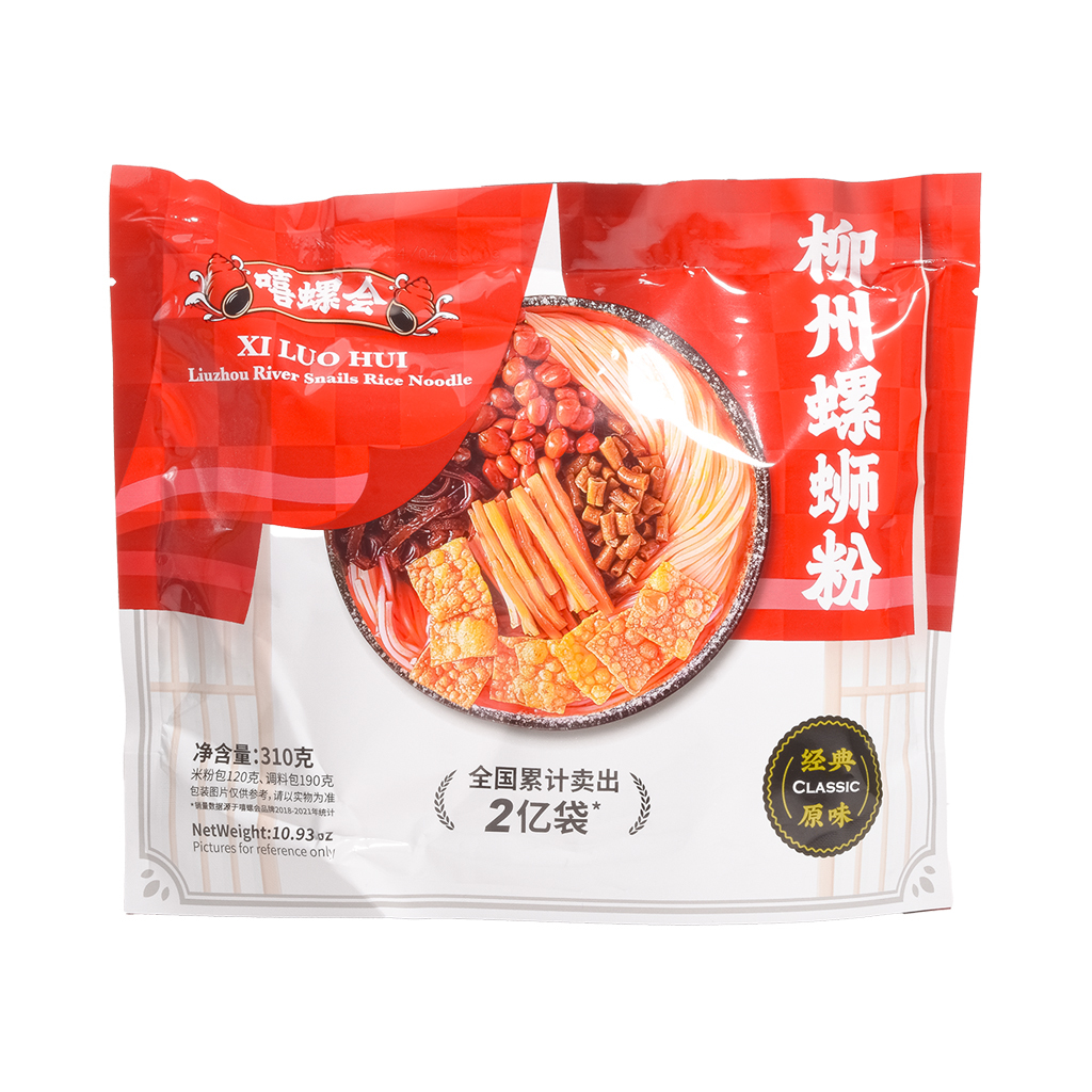 Xi Luo Hui Liuzhou River Snails Rice Noodle-Classic (310g) (Best Before：08 April 2025)
