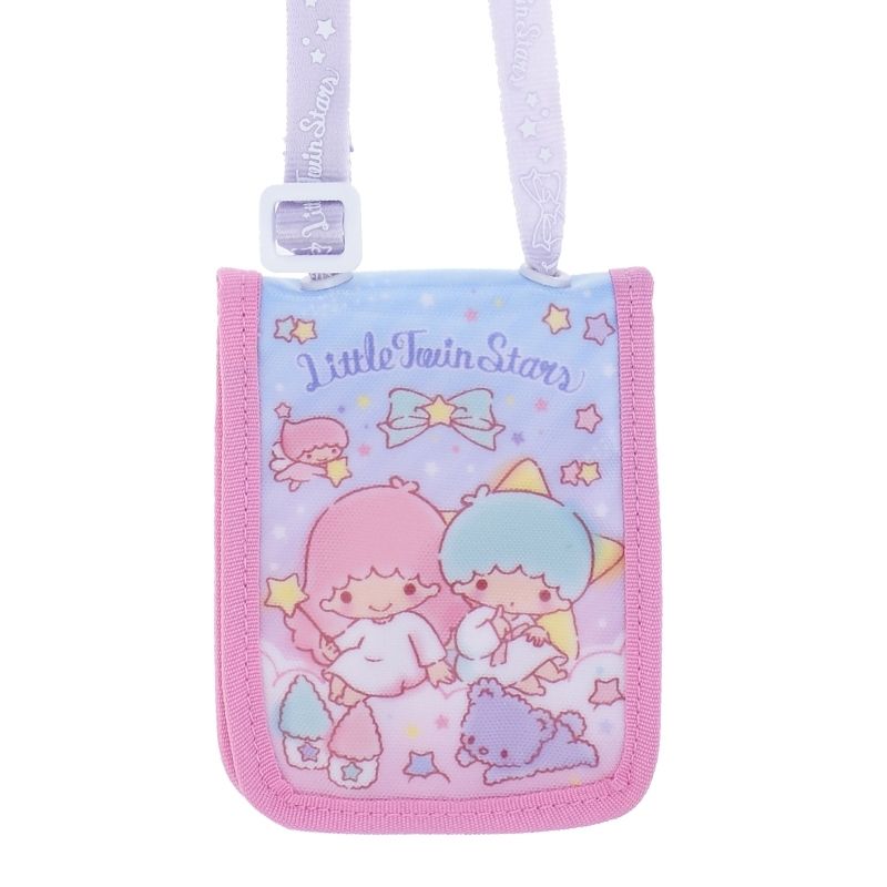 Little Twin Stars Laminated Fabric Card Holder with Neck Strap