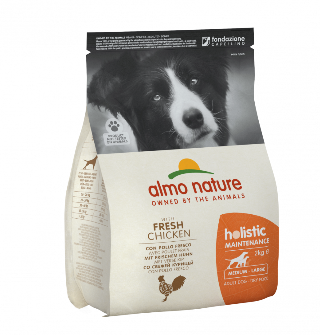 Holistic 護理配方 - 雞肉 (2kg) 成犬狗糧 (M/L) 734/122107 AlmoNature 