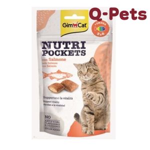 GIMCAT NUTRI POCKETS WITH SALMON AND OMEGA 3&6 60GR