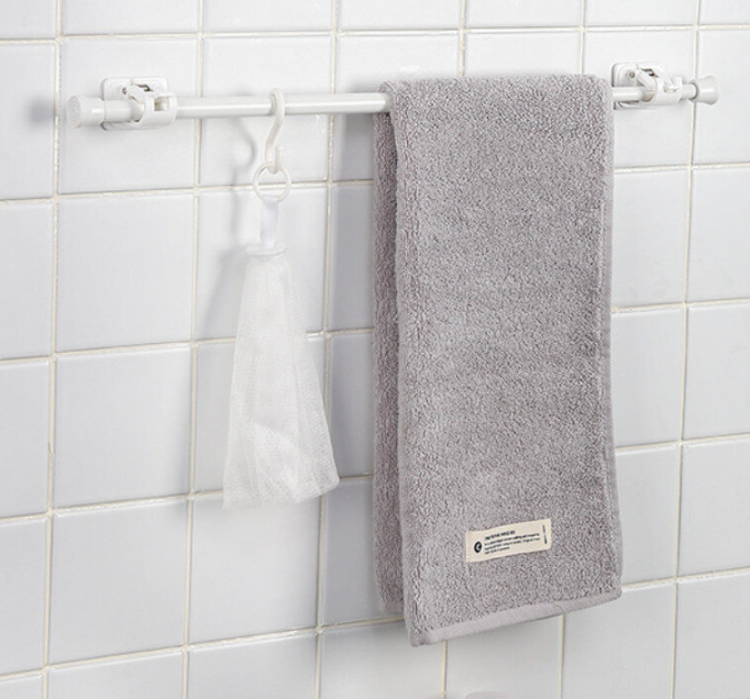 浴室掛架,廚房掛架,免鑽孔伸縮桿 60-110cm#(GTN)