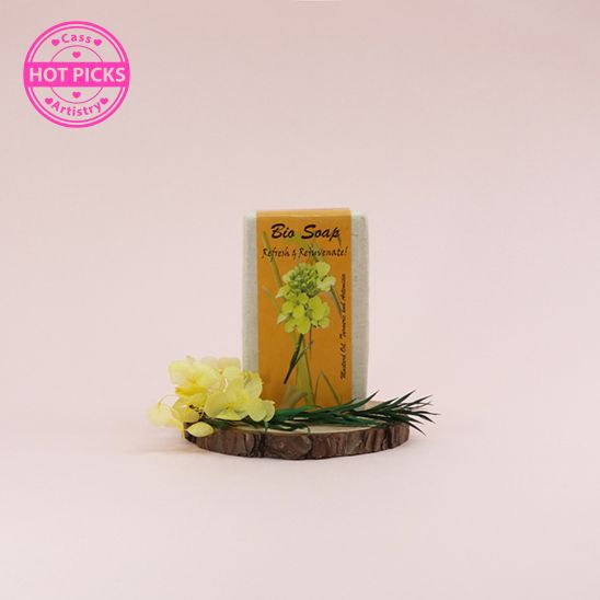 Bio Soap - Mustard oil, Turmeric and Artemisia (100g) 芥籽油,薑黃&艾蒿 [隨機包裝]