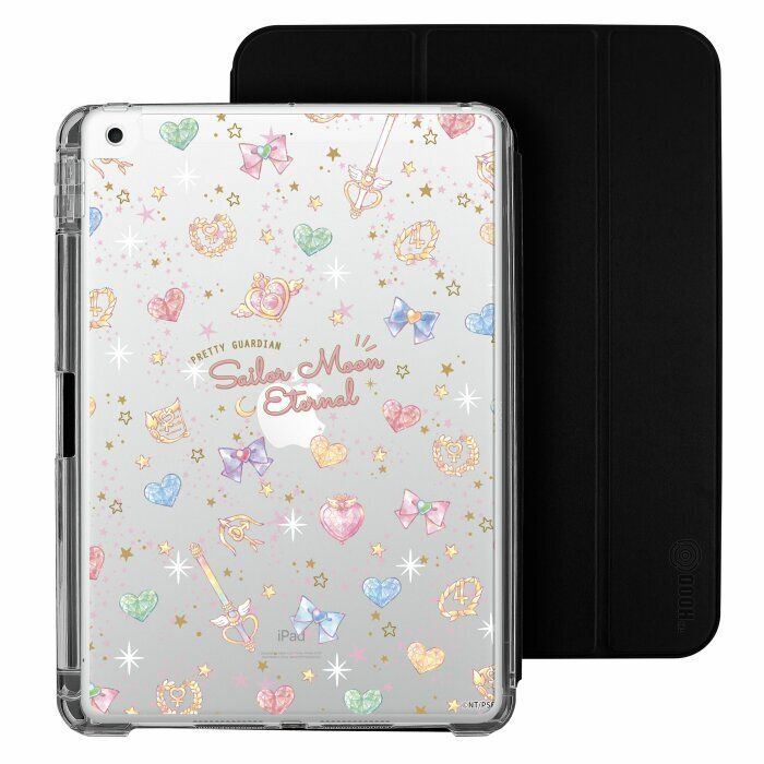 (Black) Sailor Moon Eternal - Pattern iPad 10.2"(7/8/9) Detachable Clear Case 5326 