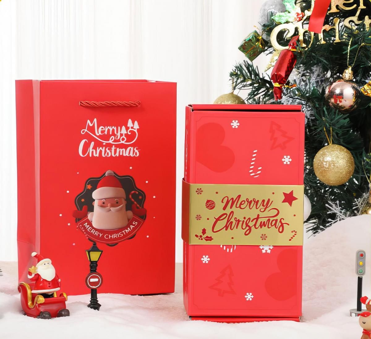 Surprise gift box pop-up box creative folding bouncing red envelope gift box (Merry Christmas)