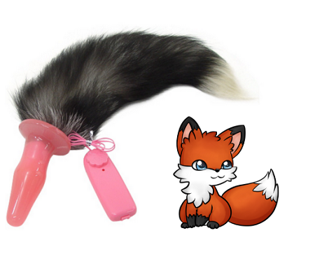 A-one | Furry Tail Cat Tail Vibrating Butt Plug (parallel goods) sex  toys│adult toys