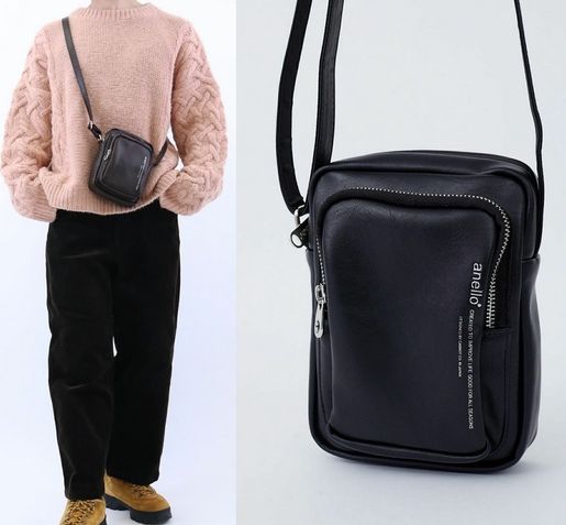 anello New Premium Soft PU Leather Shoulder Bag Cross body Bag AGB4203 Color All Black HKTVmall The Largest HK Shopping Platform