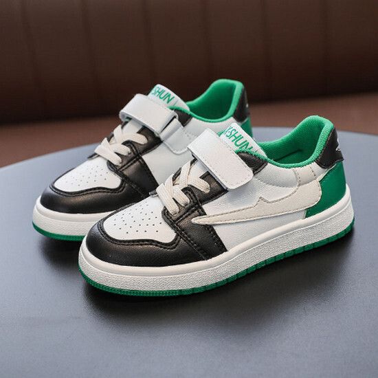 男童中小童學生運動鞋（白綠 24碼-30碼）（下單後請聯酪客服確認發貨尺碼）