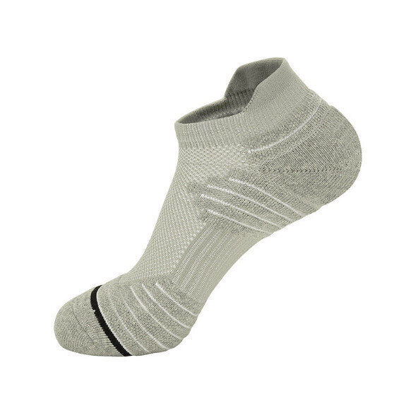 毛巾底運動襪（D7002灰色）【成人款（適合鞋碼39-44）】
