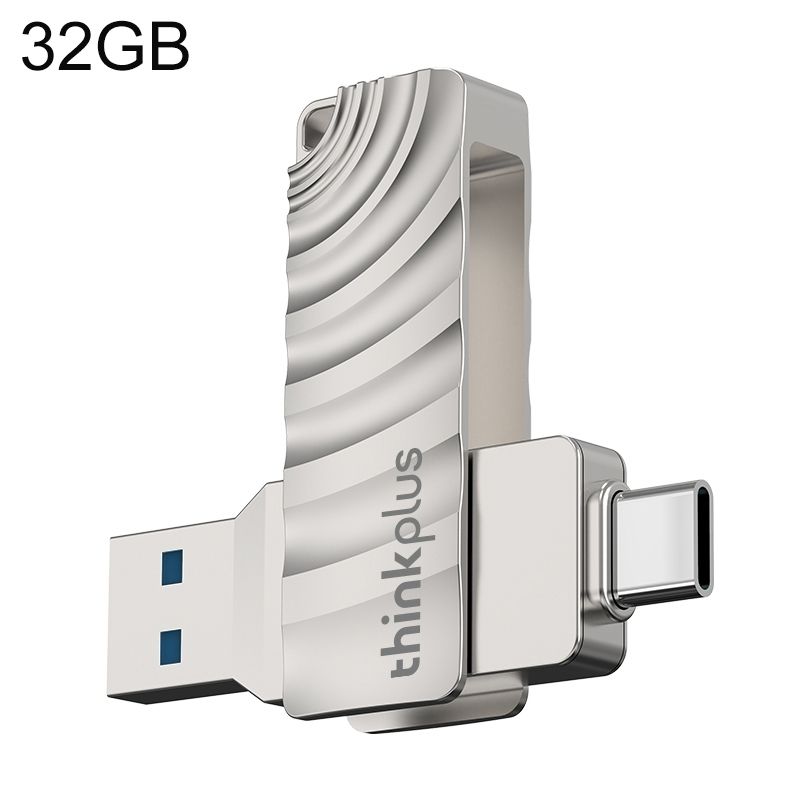 Thinkplus MU232 USB3.2+Type-C雙頭閃存盤，內存:32GB