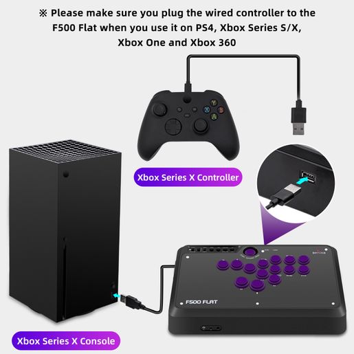 Hitbox Controller Mayflash F500 Flat All-button Arcade Controller Game ...