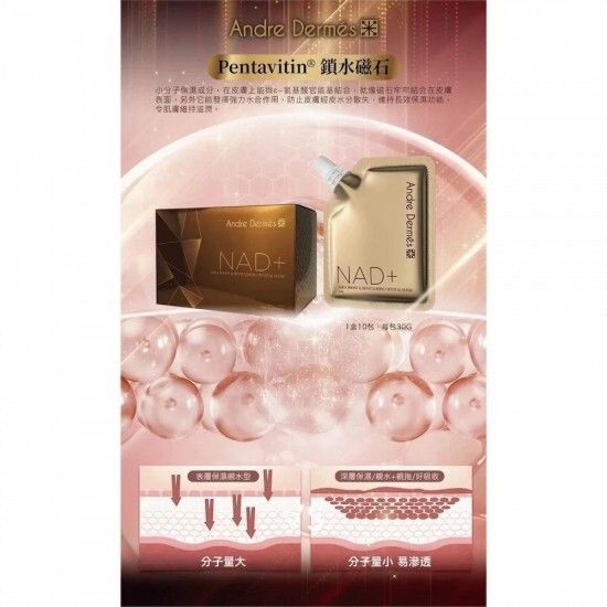 ANDRE DERMES NAD+黑金版全效逆齡光感肌面膜(1盒10包)